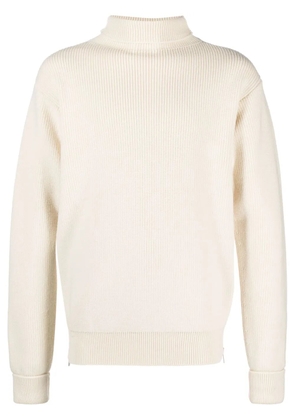 Jil Sander roll-neck wool jumper - White