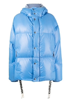 Khrisjoy Khrisman hooded puffer jacket - Blue