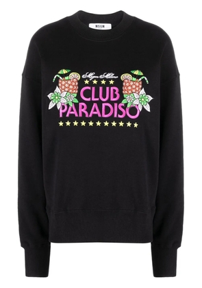 MSGM graphic-print sweatshirt - Black