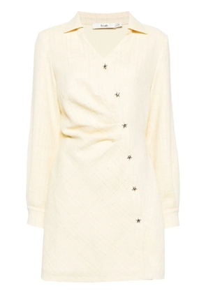 b+ab Injection checked minidress - Yellow