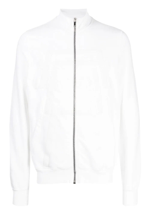 Rick Owens DRKSHDW logo-embossed zip-front cotton jacket - White