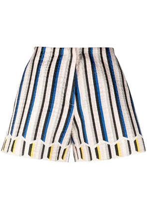 Gemy Maalouf striped jacquard shorts - Black