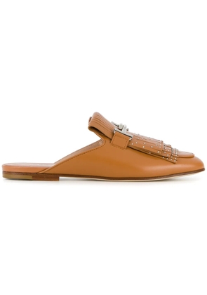 Tod's T-bar mules - Brown