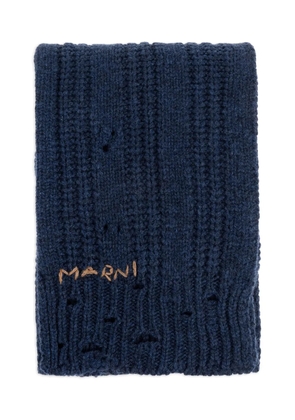 Marni chunky-knit scarf - Blue