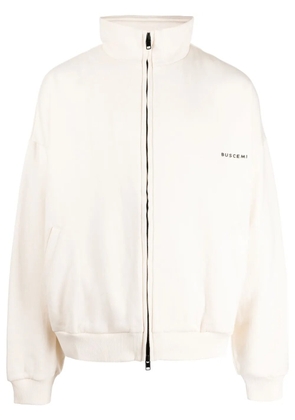 Buscemi cotton fleece bomber jacket - Neutrals