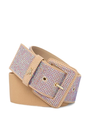 Patrizia Pepe rhinestone-embellished belt - Neutrals