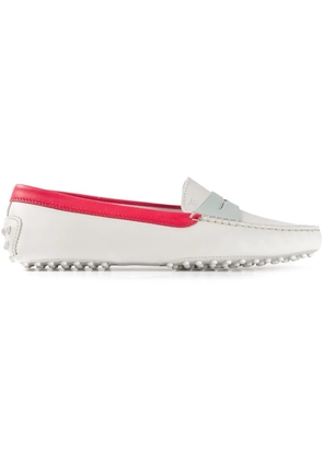 Tod's contrast trim loafers - White