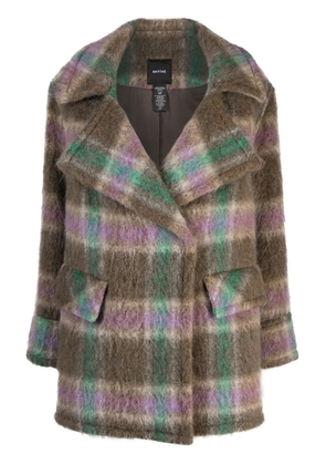 Smythe Blanket Car plaid-check double-breasted coat - Grey