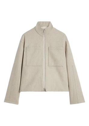 JIL SANDER+ wool felted jacket - Neutrals