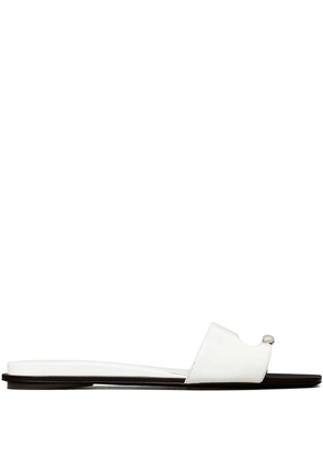 Tory Burch Pierced slides - White