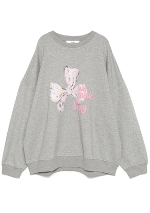 b+ab graphic-print sweatshirt - Grey