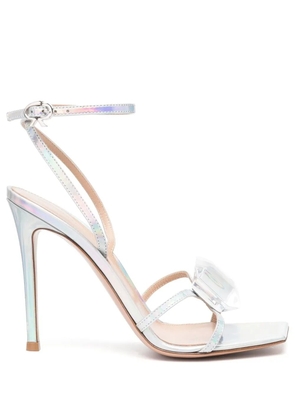 Gianvito Rossi Jaipur 105mm holographic-effect pumps - Silver
