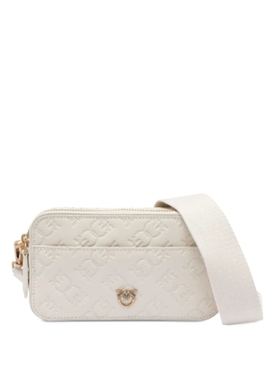 PINKO logo-embossed camera bag - White