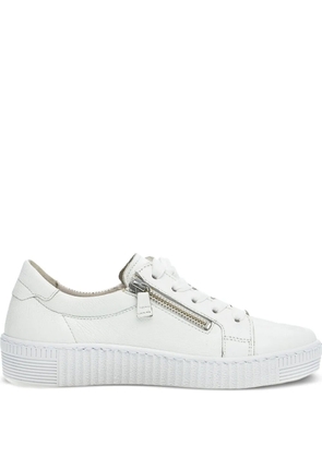 GABOR zip-detail low-top sneakers - White