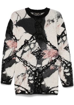 Roberto Cavalli abstract-pattern sweater - Black
