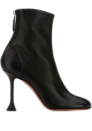 Amina Muaddi 95mm Iris leather boots - Black