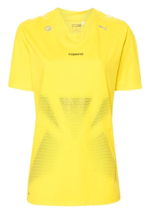 Coperni X Puma rubberised-logo T-shirt - Yellow
