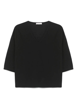 Zanone fine-knit top - Black
