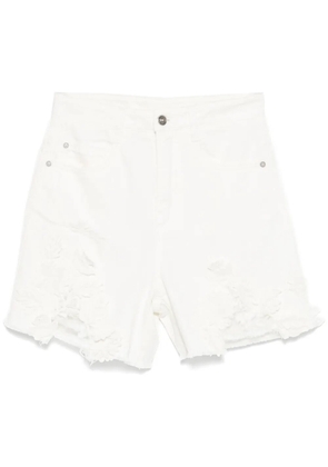 Ermanno Scervino floral lace appliqué shorts - White