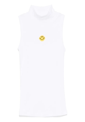 Joshua Sanders Pixel Mock Neck vest - White