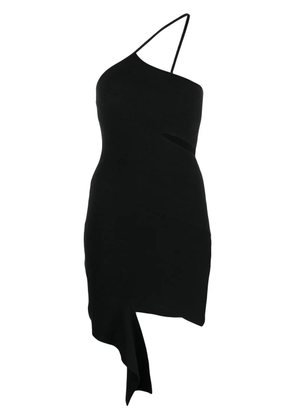 ANDREĀDAMO asymmetric bodycon mini dress - Black