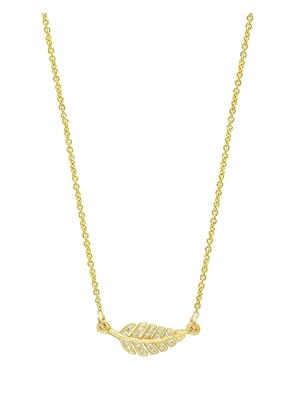 Jennifer Meyer diamond leaf necklace - Gold