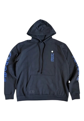 Chrome Hearts vertical-logo hoodie - Black