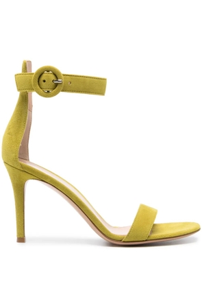Gianvito Rossi Portofino 85mm suede sandals - Green