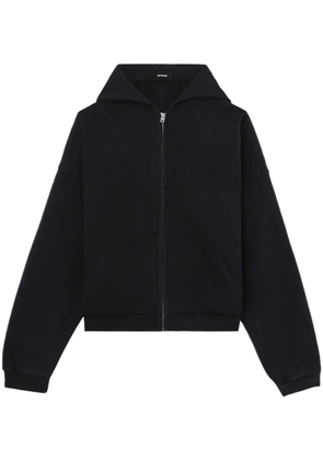 We11done spiked zip-up hoodie - Black