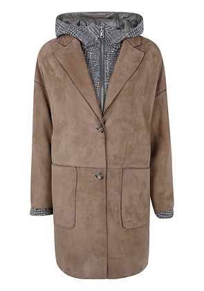 The Jackie Leathers suede trench coat - Brown