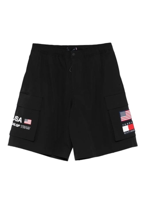 Tommy Hilfiger x Sail GP cargo-pocket flag shorts - Black
