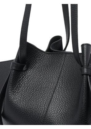 Yuzefi Mochi pebble-grain two-strap shoulder bag - Black