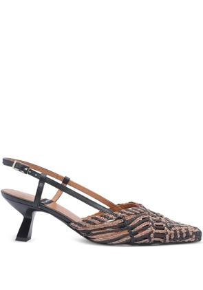 ANGEL ALARCON 55mm leather pumps - Black