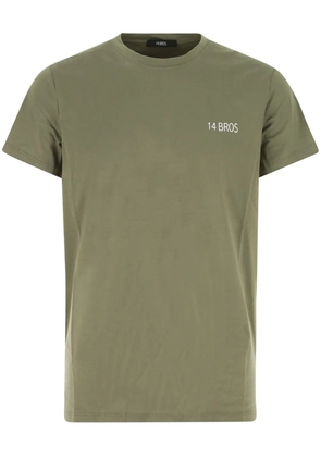 14BROS logo-print T-shirt - Green