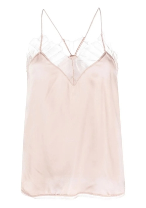 IRO lace-detailing sleeveless top - Pink