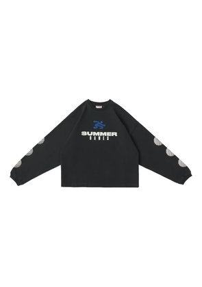 SUMMER GAMES logo-print T-shirt - Black