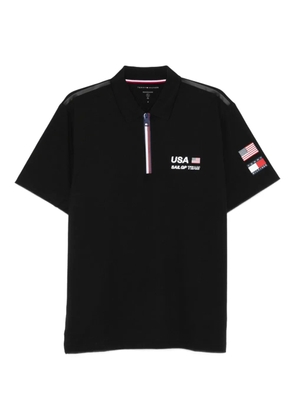 Tommy Hilfiger x U.S. Sail GP Team pique polo shirt - Black