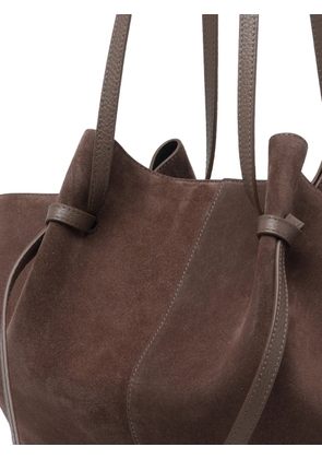 Yuzefi Mochi magnetic closure large shoulder bag - Brown