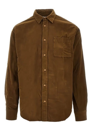 Foret River pocketted-corduroy shirt - Brown