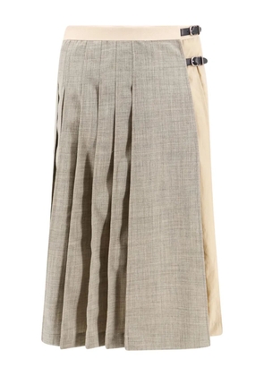Durazzi Milano pleated kilt midi skirt - Grey