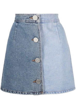 Kimhekim two-tone denim mini skirt - Blue