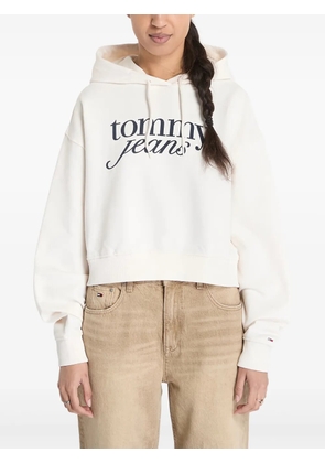 Tommy Jeans logo-print hoodie - White