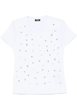 LIU JO crystal-embellished T-shirt - White