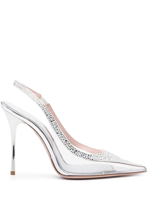 Gedebe Clo 11mm crystal-embellished pumps - Silver