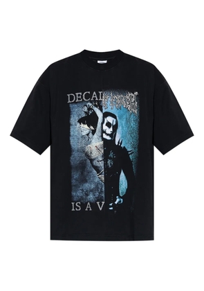 VETEMENTS graphic-print T-shirt - Black