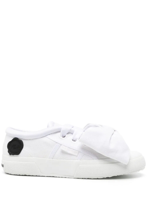 Viktor & Rolf x Superga bow-detail flatform sneakers - White