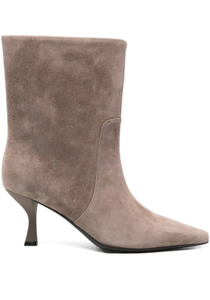 Marc Ellis 70mm pointed leather boots - Neutrals