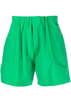 Mackintosh Captain elasticated waistband shorts - Green