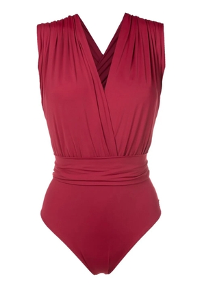 Brigitte cross-back swimsuit - Red