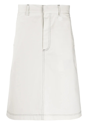 Xander Zhou knee-length skirt - White